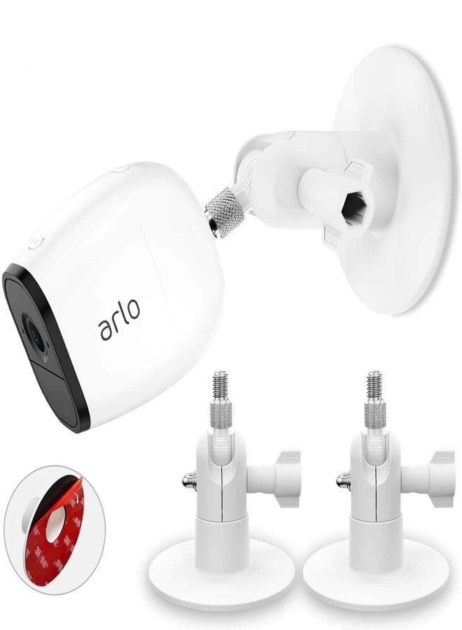 HOLACA Screwless Wall Mount Kit for Arlo 5s Arlo Pro 4 Arlo Pro 3 Ring Cam Wyze Cam Outdoor Camera eufyCam, Easy to Install, No Tools Needed, No Mess, No Drilling, Strong Adhesive Mount,2PACK - Image 1